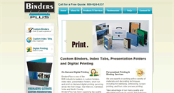 Desktop Screenshot of bindersplus.net